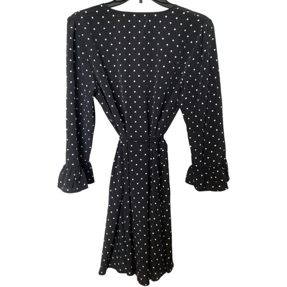 FRNCH Polka Dot Wrap Dress - Picture 4 of 8
